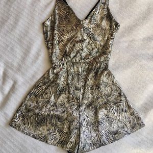 Topshop Gold Romper